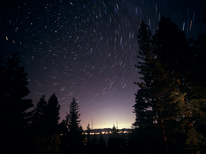 Star Trails over Lake Tahoe, 2006