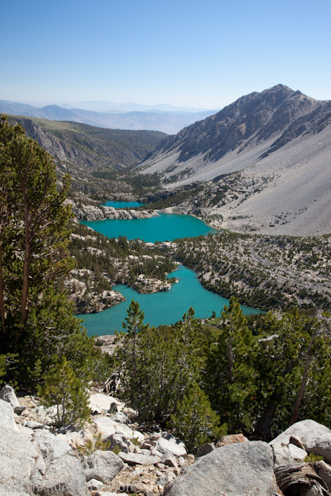 First, Second and Third Lakes from above