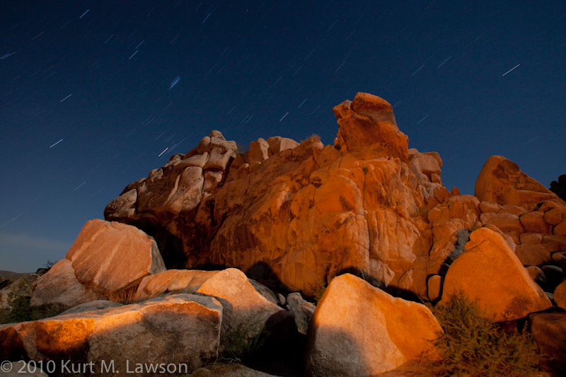 Red rocks and star trails I