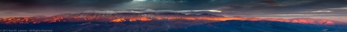 Magic Light on the Panamints (Panorama)