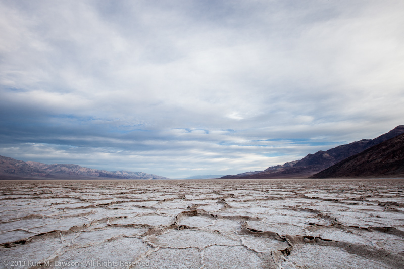 A northern view at Badwater, March 2013