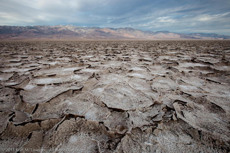 Western view at Badwater, March 2013
