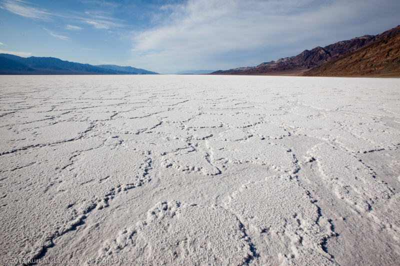 A northerly view at Badwater, March 2011