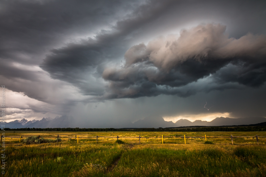 Thunderstorm Over the Tetons