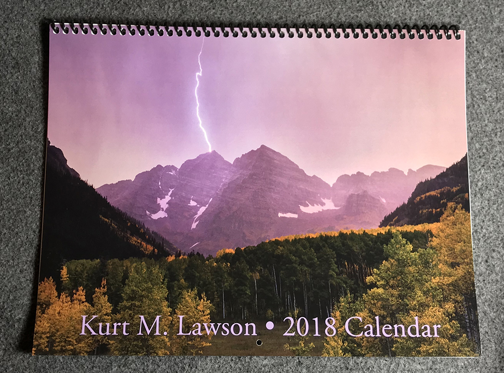 2018 Calendar Cover, Printed