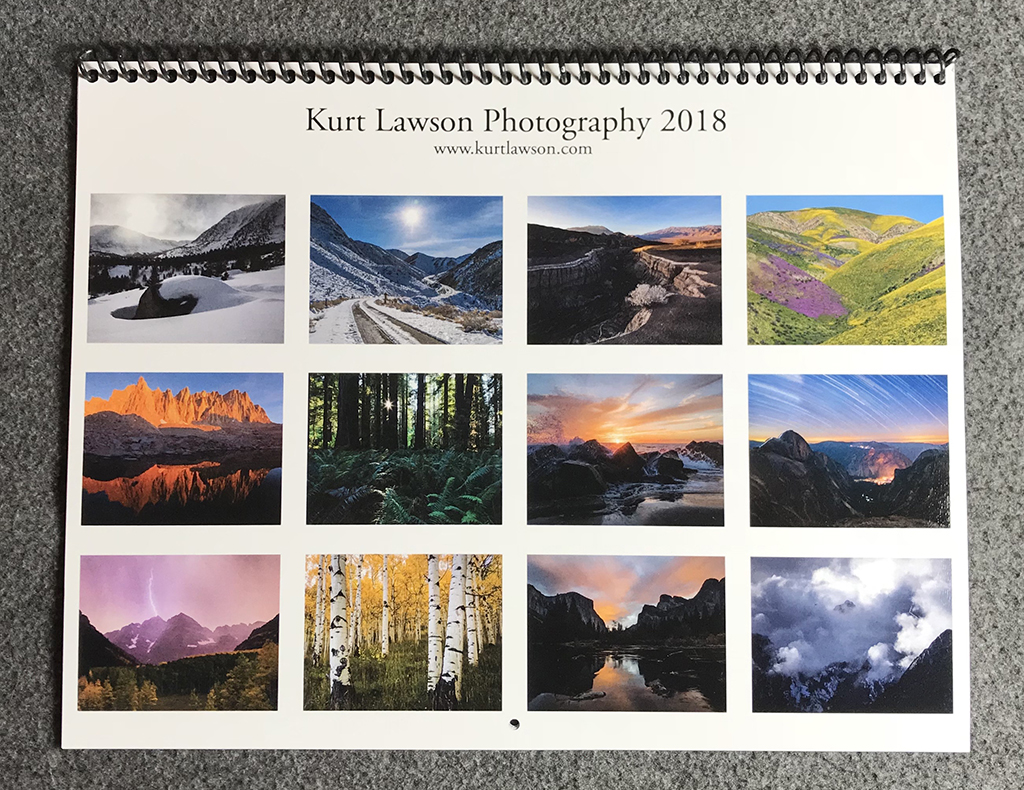 2018 Calendar Back, Printed