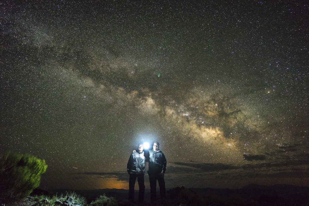 Dad and I and the Milky Way