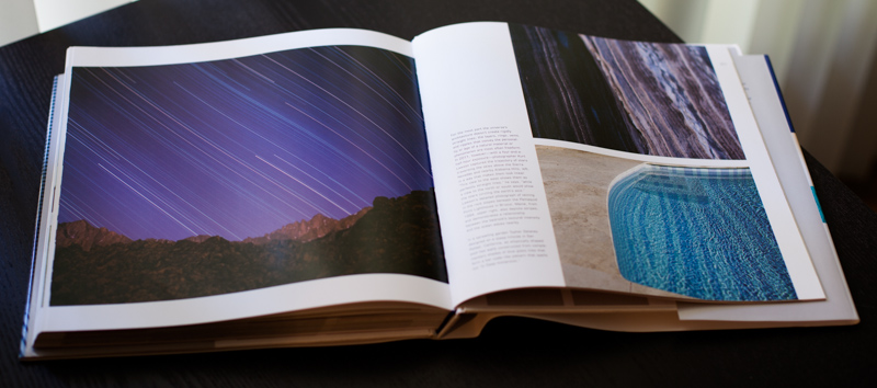 Star trails on the left, Maine granite on the top right Star trails on the left, Maine granite on the top right