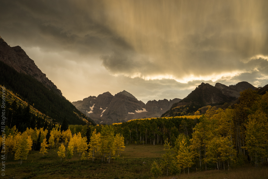 Stormy Maroon Sunset